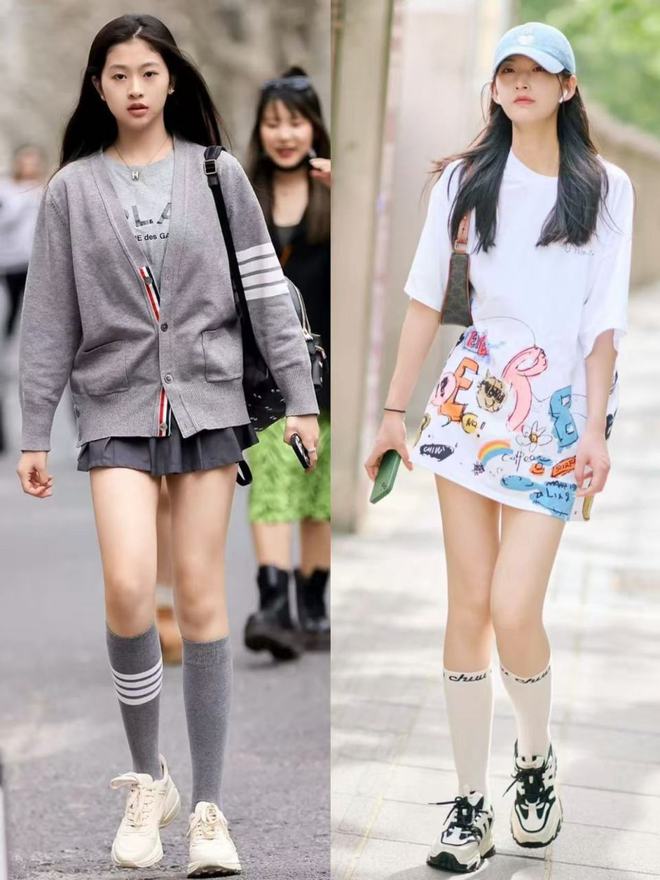 大街都在穿“运动鞋+裙子”优雅又高级OG真人游戏五一去了上海才发现：满(图12)